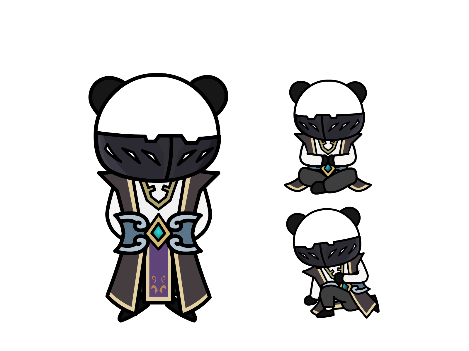 人物图-玄幻修仙-多动作-男2