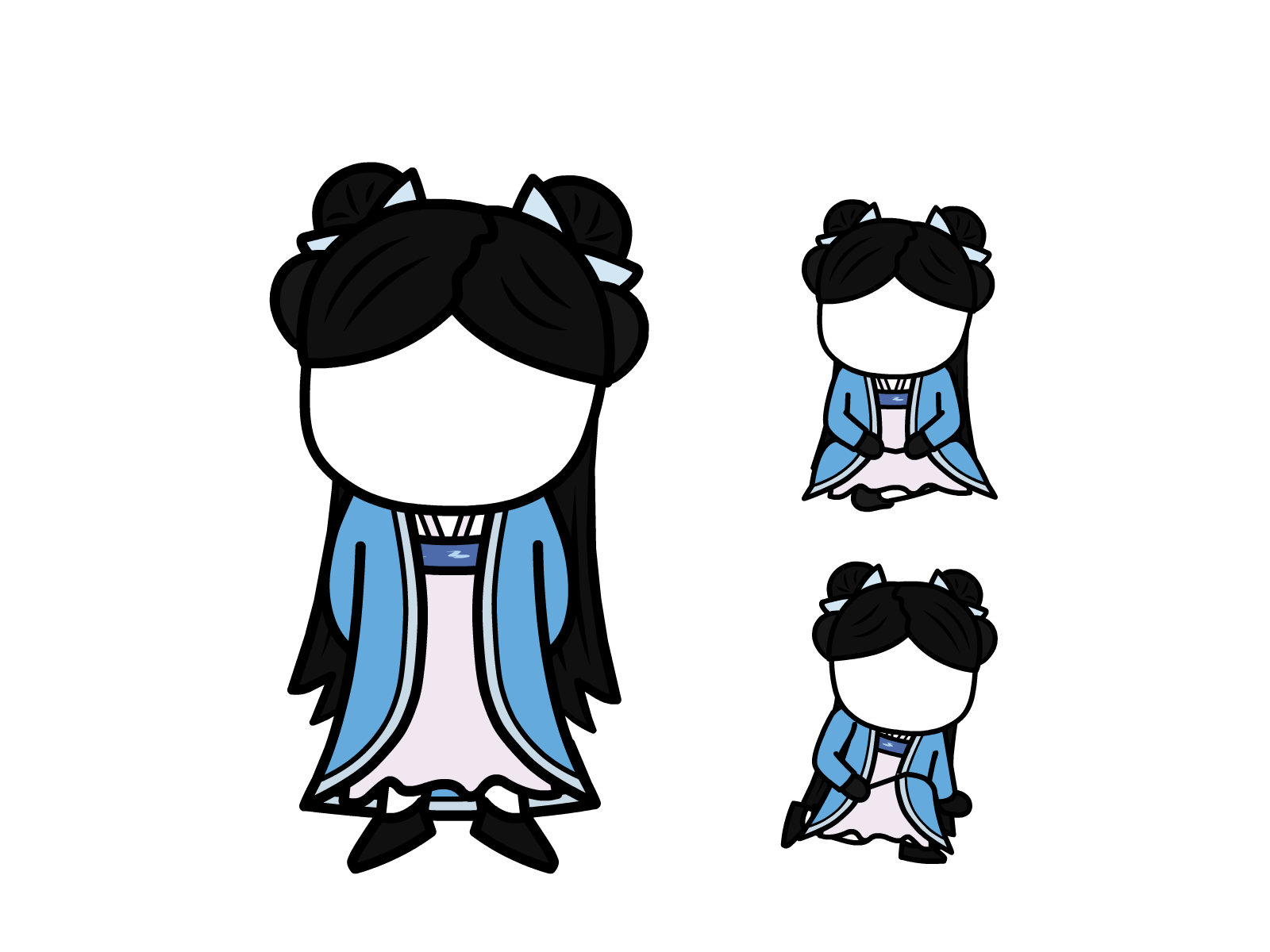 人物图-玄幻修仙-多动作-女2