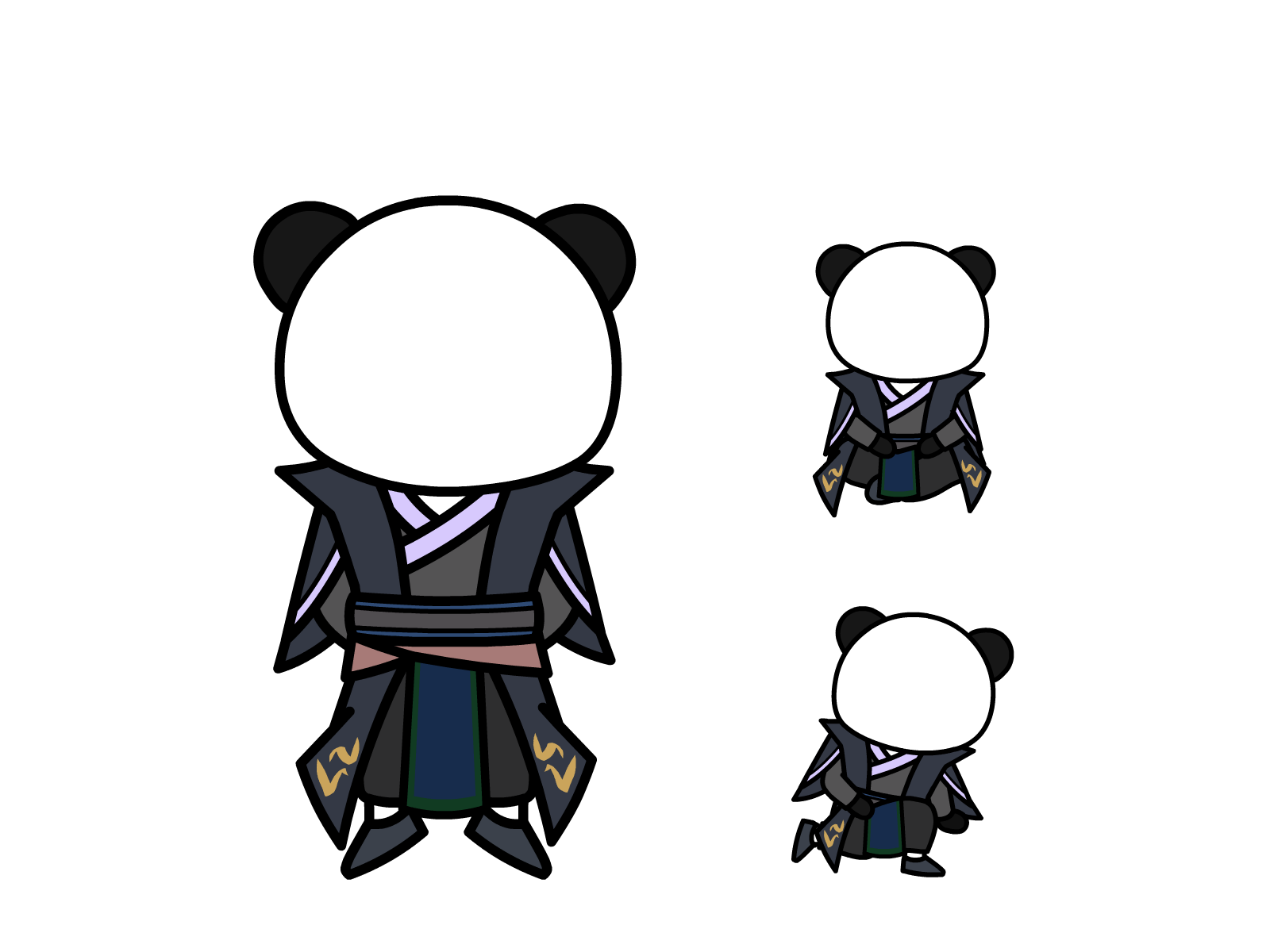 人物图-玄幻修仙-多动作-男3